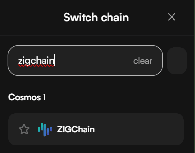 Search ZIGChain