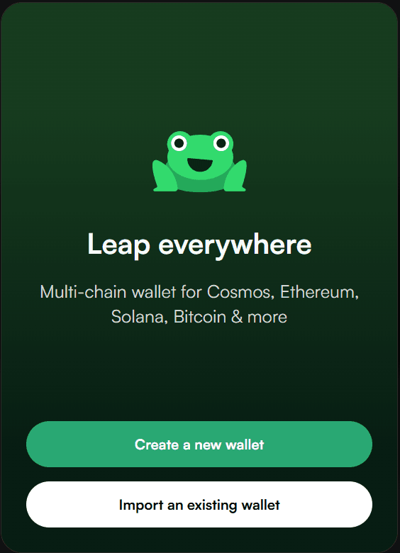Set up wallet