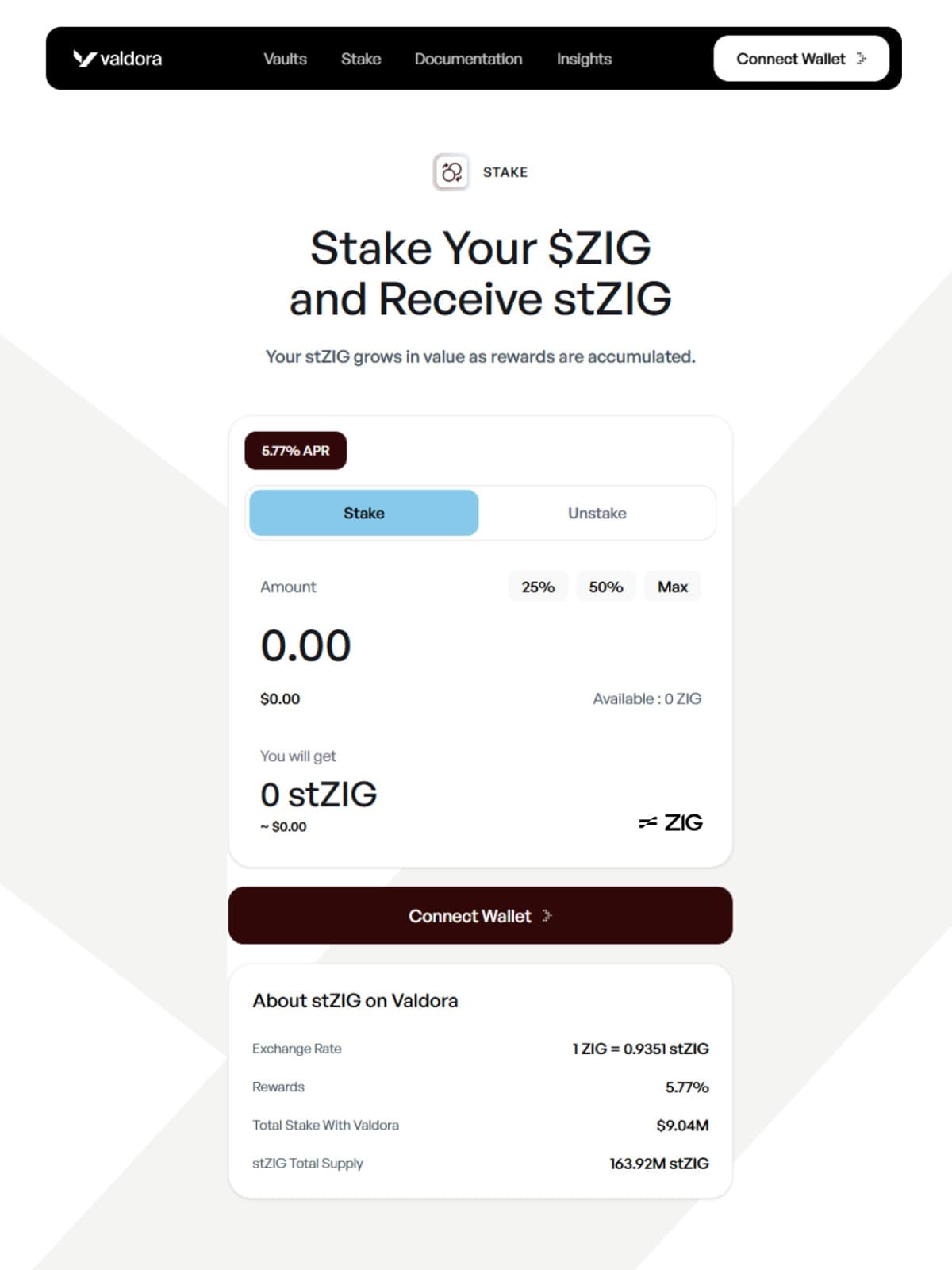 Enter stake amount